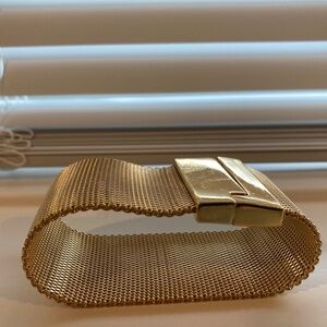 Nine West Metal Gold Bracelet (~7” W x 1.5” D)